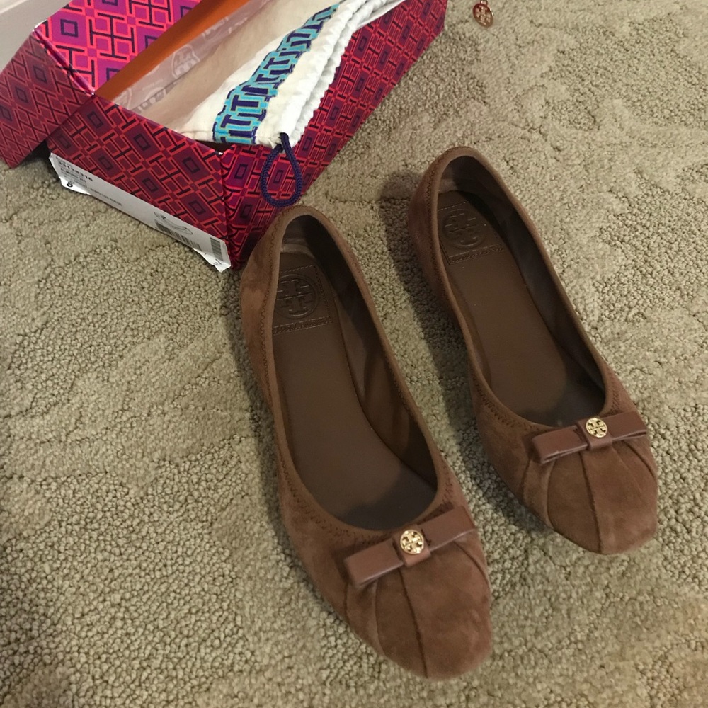 Tory Burch ballet suede flats 8.5